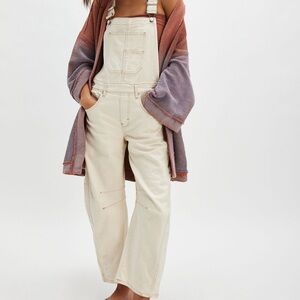 We The Free Good Luck Barrel Overalls